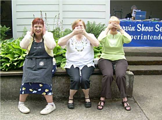 Nicole Cooper, Mary Friebert and Erin Bate, See, Hear and Speak no Evil