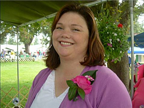 Kimberly Ristedt gets a corsage